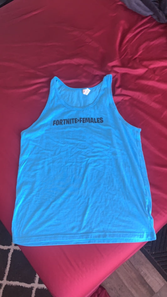 Fortnite>Females Size L Blue Tank Top